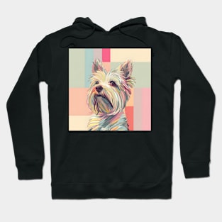 Retro Skye Terrier: Pastel Pup Revival Hoodie